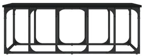 Τραπεζάκι Σαλονιού Μαύρο 100x50x35,5 εκ. από Επεξεργασμένο Ξύλο - Μαύρο