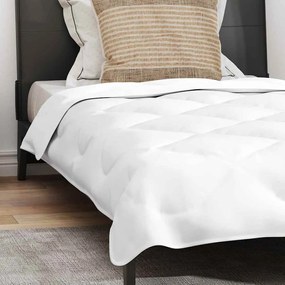 vidaXL Set Παπλώματος Χειμώνα με μαξιλάρι 2 pcs Λευκό 140 x 220 cm Μικροΐνες