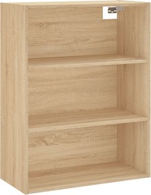 vidaXL Ντουλάπι Sonoma δρυς 69,5 x 34 x 180 εκ. από Επεξεργασμένο Ξύλο