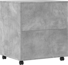 vidaXL Βάση Εκτυπωτή με Ρόδες Γκρι Σκυρ. 60x50x67 εκ.