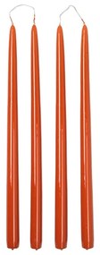 Κερί Smooth Taper Set 4 τμχ Burn Time 10.5 h Πορτοκαλί Rustic Ø2,2 x H38 cm S/4 Broste Copenhagen