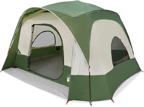 vidaXL Σκηνή Οικογενειακή 6 Ατόμων Αδιάβροχη Πράσινη