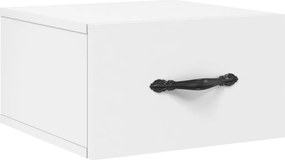 vidaXL Κομοδίνο Επιτοίχιο Λευκά 35 x 35 x 20 εκ.