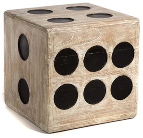 Σκαμπώ ξύλινο ζάρι 40X40X40 - 201-0376 - 201-0376
