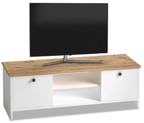 Έπιπλο τηλεόρασης Cube Megapap μελαμίνης χρώμα pine - white 120x30x40εκ.