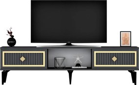 TV Stand Nil - Anthracite, Gold Anthracite
Gold