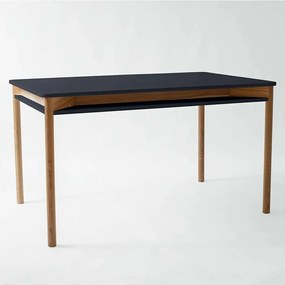Τραπέζι Επεκτεινόμενο Με Ραφάκι Zeen ZEENEXTBE3 140x90x75/200x90x75cm Graphite Mdf,Ξύλο