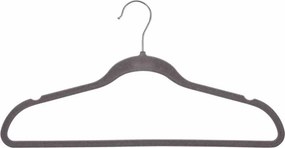 Κρεμάστρες Ρούχων (Σετ 5τμχ) Wenko Flocked Grey 64101100