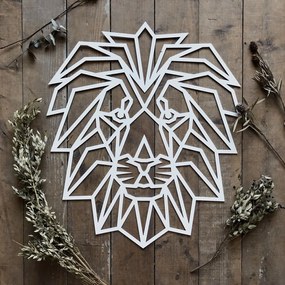 Intra απο ξύλο plywood 3mm-4mm πάχος - Polygon Lion Wall Art Δίασταση 30x30 cm Intraeaxys-yon05j27