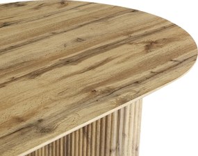 Τραπέζι Nembou pakoworld mdf σε oak απόχρωση 210x100x76εκ