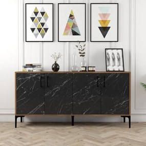 Stewehome Ξύλινος Μπουφές Μοντέρνος 160x35x78 cm