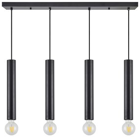 Φωτιστικό Οροφής Πολύφωτο Homelighting Adept Tube 77-8674 Black