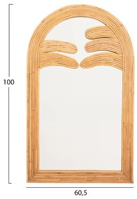 ΚΑΘΡΕΠΤΗΣ ΤΟΙΧΟΥ REFLECT HM4367 ΦΥΣΙΚΟ RATTAN 60x4,5x100Υεκ. (1 Τεμμάχια)