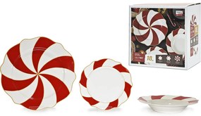Σετ Πιάτων Lolly Twist Πορσελάνη 18Τμχ