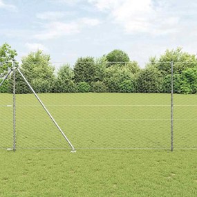vidaXL Σετ Περιφράξεων Γαλβανισμένος Ατσάλι 25 x 1.5 μ