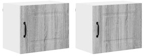 vidaXL Πάνελ πλυντηρίου πιάτων Kalmar 2 pcs Γκρίζο Σονομα