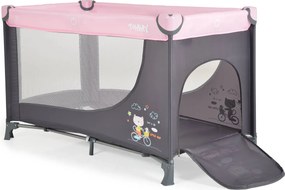 Παρκοκρέβατο 2 Θέσεων (0+ Μηνών/Έως 14kg) Moni Tommy Pink