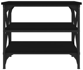 vidaXL Βοηθητικό Τραπέζι Μαύρο 55 x 38 x 45 εκ. από Επεξεργασμένο Ξύλο