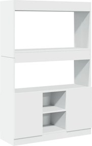 vidaXL Ντουλάπι Λευκό 92x33x140 εκ. από Επεξεργασμένο Ξύλο