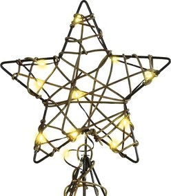 vidaXL Χριστουγεννιάτικο Δέντρο 160 LED Θερμό λευκό 150 cm Ρατάν