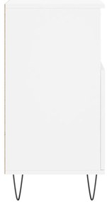 vidaXL Συρταριέρες 2 τεμ. Λευκές από Επεξεργασμένο Ξύλο