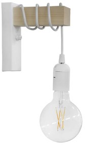 Απλίκα Τοίχου Heronia Square 31-1228 White/Natural