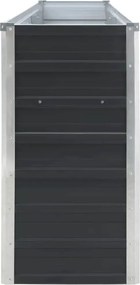 vidaXL Ζαρντινιέρα Ψηλή Ανθρακί 320x40x77 εκ. Γαλβανισμένος Χάλυβας