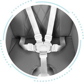 3-in-1 foldable children's feeding chair ECOTOYS gray