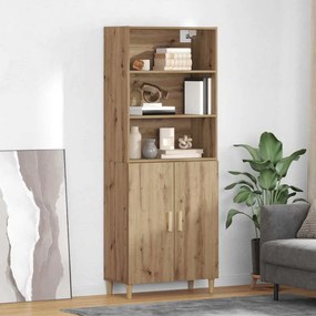 vidaXL Highboard Artisan Oak 69,5 x 32,5 x 180 εκ Επεξεργασμένο ξύλο
