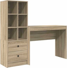 vidaXL Γραφείο με συρτάρι 2 pcs Δρύς Sonoma