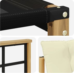 vidaXL Σειρά Καναπέ Εξωτερικού με μαξιλάρι 5 pcs Λευκό και Κρεμ