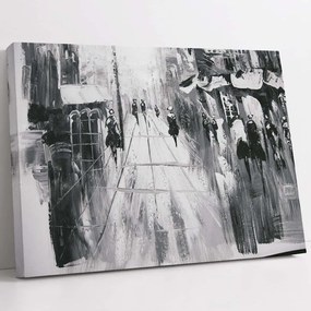 Πίνακας Καμβάς 651MRT1246 70x100cm Black-White Wallity Horizontal Καμβάς