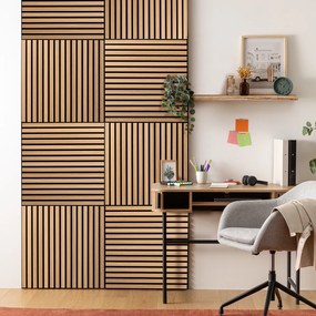 3D Πάνελ Τοίχου Ξύλινο (60x60) A-S Colva L.Wood 210403
