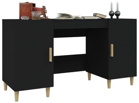 vidaXL Γραφείο Μαύρο 140 x 50 x 75 εκ. από Επεξεργασμένο Ξύλο
