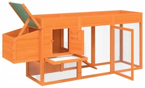 vidaXL Κοτέτσι Καφέ 204 x 50 x 84 εκ. από Μασίφ Ξύλο Πεύκου