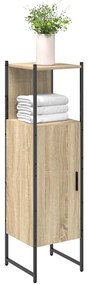 vidaXL Ντουλάπι Μπάνιου Μπεζ 33 x 33 x 120,5 εκ. Επεξεργασμένο ξύλο