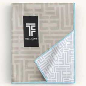 Πετσέτα Θαλάσσης Microfiber 2 Όψεων + Νεσεσέρ Παραλίας (2τμχ) Feel & Touch Motivo 07