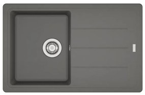Franke Basis BFG 611 Stone Grey Γρανιτένιος Νεροχύτης 45cm