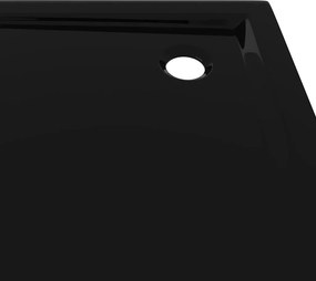 vidaXL Βάση Ντουζιέρας Τετράγωνη Μαύρη 80 x 80 εκ. από ABS