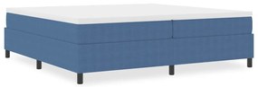 vidaXL Κρεβάτι με ελατήρια Μπλε 200 x 200 cm Βελούδο