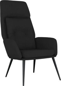 vidaXL Πολυθρόνα Relax Μαύρη από Συνθετικό Καστόρι