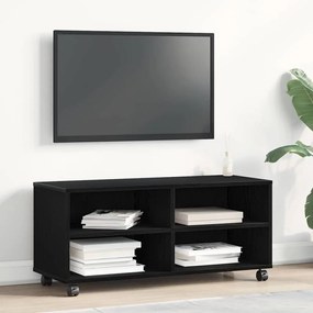 vidaXL Κονσόλα Τηλεόρασης Μαύρη 90x35x35 εκ Επεξεργασμένο Ξύλο