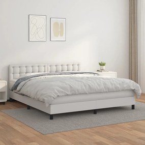 ΚΡΕΒΑΤΙ BOXSPRING ΜΕ ΣΤΡΩΜΑ ΛΕΥΚΟ 160X200ΕΚ.ΑΠΟ ΣΥΝΘΕΤΙΚΟ ΔΕΡΜΑ 3141132