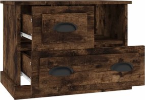 vidaXL Κομοδίνο Καπνιστή Δρυς 60x39x45 εκ.