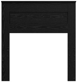 vidaXL Κεφαλάρι Μαύρη Οξυά 75 cm Επεξεργασμένο ξύλο