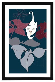Αφίσα με πασπαρτού Περιπέτεια στη ζούγκλα - 30x45 white