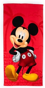 Πετσέτα Θαλάσσης Παιδική Mickey 27 Quick Dry Red DimCol Θαλάσσης 70x140cm Microfiber