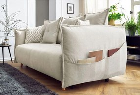 3-Seat Sofa-Bed Puffy - Cream Cream