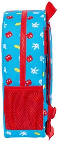 Σχολική Τσάντα Mickey Mouse Clubhouse Fantastic Μπλε Κόκκινο 26 x 34 x 11 cm