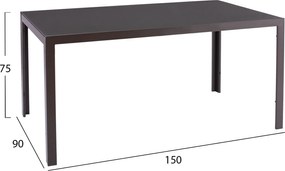 ΣΕΤ ΤΡΑΠΕΖΑΡΙΑΣ 5ΤΜΧ ΕΞΩΤ.ΧΩΡΟΥ LEOFER HM21009 ΤΡΑΠΕΖΙ &amp; 4 ΠΟΛΥΘΡΟΝΕΣ--ΚΑΦΕ